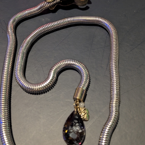 Gold and Silver Dragon Necklace - Picture 4 of 8